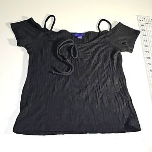 Aeropostale XS black soft ribbed top VCUC *see other Aero tops too*